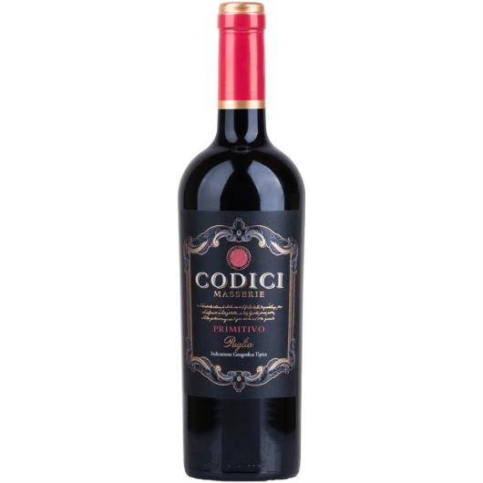 Vinho Italiano Tinto Primitivo Codici 750ml - Imagem em destaque