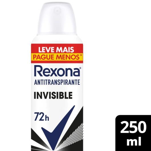 Antitranspirante Aerosol Invisible Rexona 250ml Leve Mais Pague Menos - Imagem em destaque