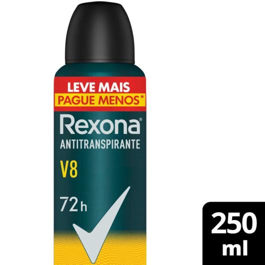 Antitranspirante Aerossol V8 Rexona Men 250ml Leve Mais Pague Menos - Imagem em destaque