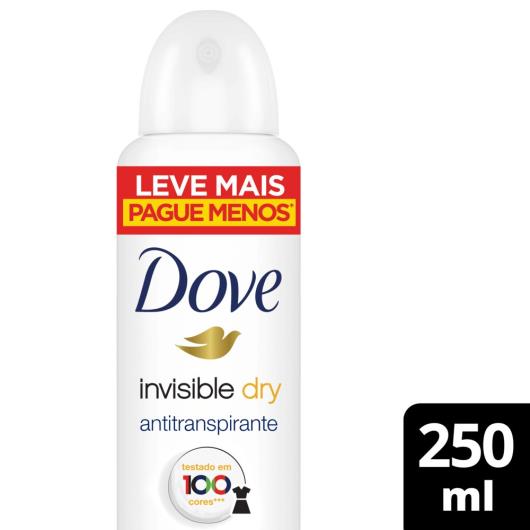 Desodorante Antitranspirante Aerosol Dove Invisible Dry 250 ml - Imagem em destaque