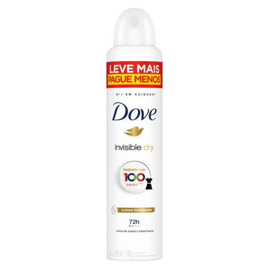 Desodorante Antitranspirante Aerosol Dove Invisible Dry 250 ml - Imagem em destaque