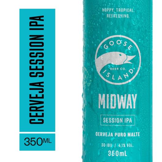 Cerveja Session IPA Puro Malte Midway Goose Island Lata 350ml - Imagem em destaque