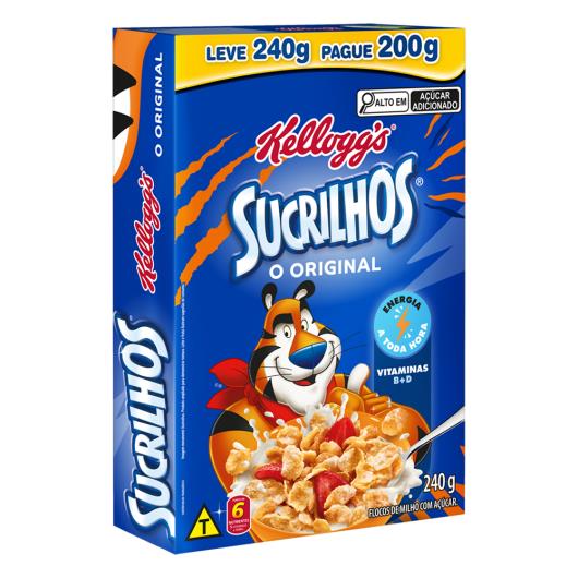 Cereal Matinal Original Kellogg's Sucrilhos Caixa Leve 240g Pague 200g - Imagem em destaque