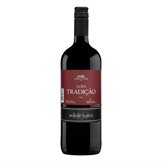 Vinho Tinto Suave Góes Tradição Bordô Garrafa 1l - Imagem em destaque