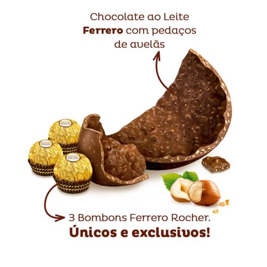 Ovo de Páscoa Ferrero Rocher ao Leite Caixa 137,5g - Imagem em destaque