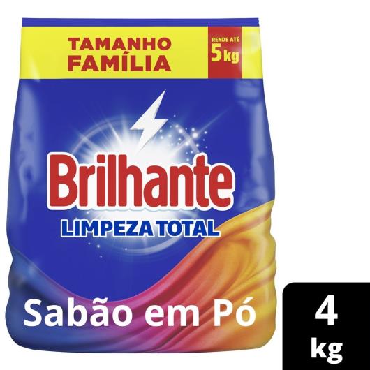 Lava-roupas em Pó Brilhante Limpeza Total Tamanho Família 4kg - Imagem em destaque