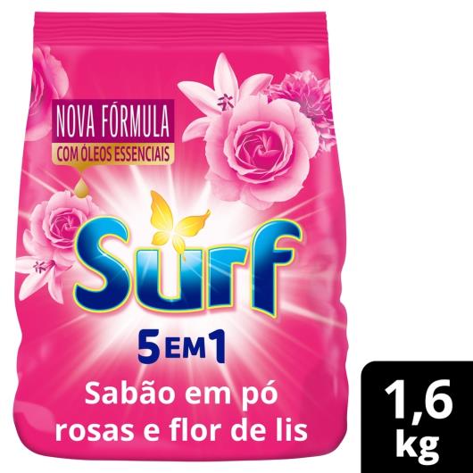 Lava-Roupas Pó Rosas e Flor-de-Lis Surf Pacote 1,6kg - Imagem em destaque