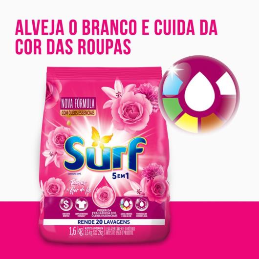 Lava-Roupas Pó Rosas e Flor-de-Lis Surf Pacote 1,6kg - Imagem em destaque