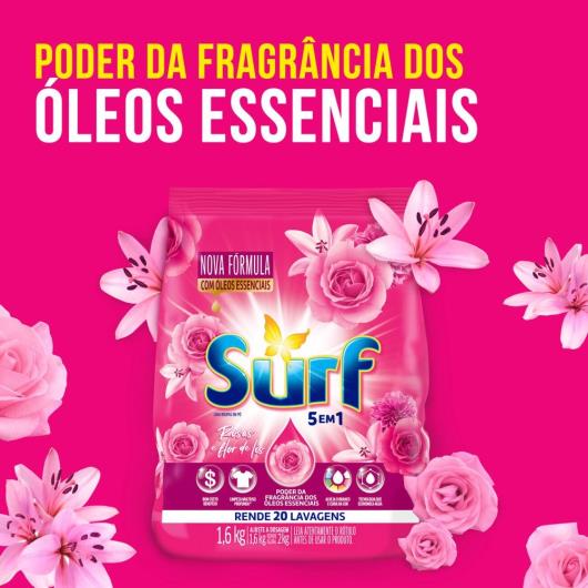 Lava-Roupas Pó Rosas e Flor-de-Lis Surf Pacote 1,6kg - Imagem em destaque