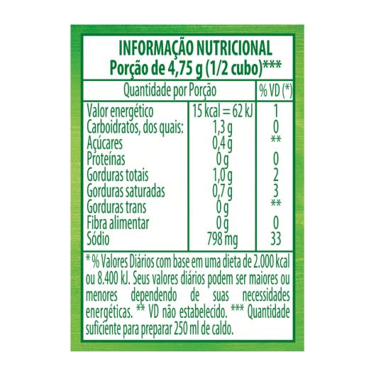 Caldo Tablete Galinha Knorr Mais Sabor Caixa 152g 16 Unidades Embalagem Econômica - Imagem em destaque