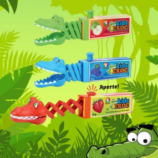 Pirulito Kids Zone - Kids Croc 1 unidade 16g Sabor Sortido - Imagem em destaque