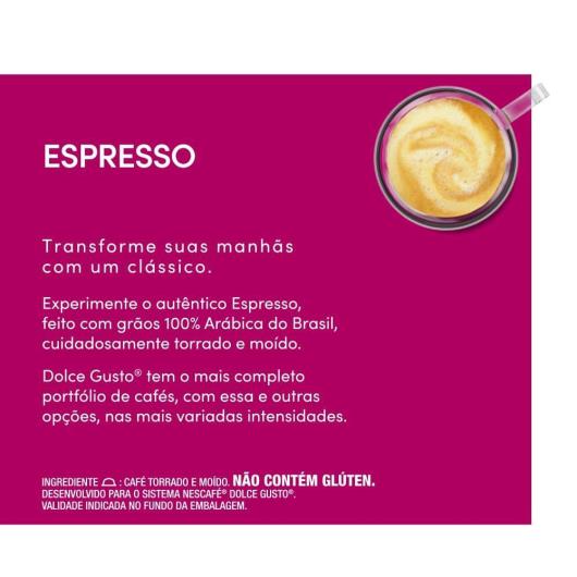 Café em Cápsula NESCAFÉ DOLCE GUSTO Espresso 10 Cápsulas - Imagem em destaque