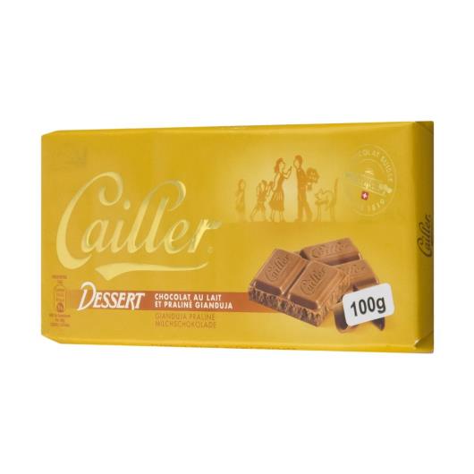 Chocolate Suíço ao Leite 25% Cacau com Gianduia de Avelãs Cailler Dessert Cartucho 100g - Imagem em destaque