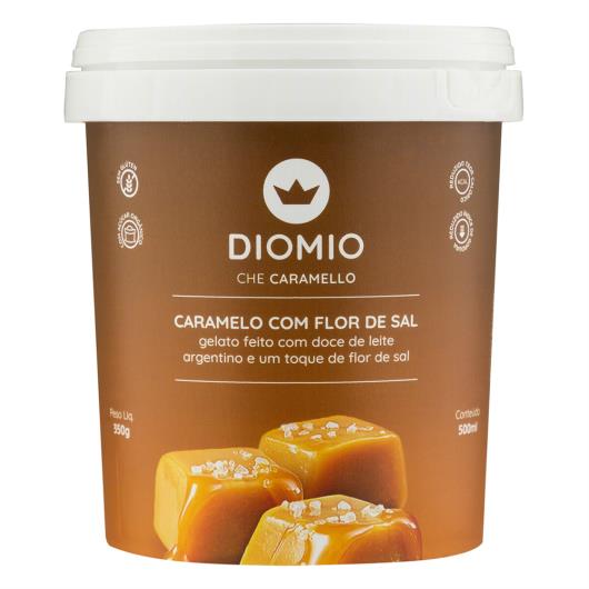 Gelato Caramelo com Flor de Sal Dio Mio Pote 500ml - Imagem em destaque