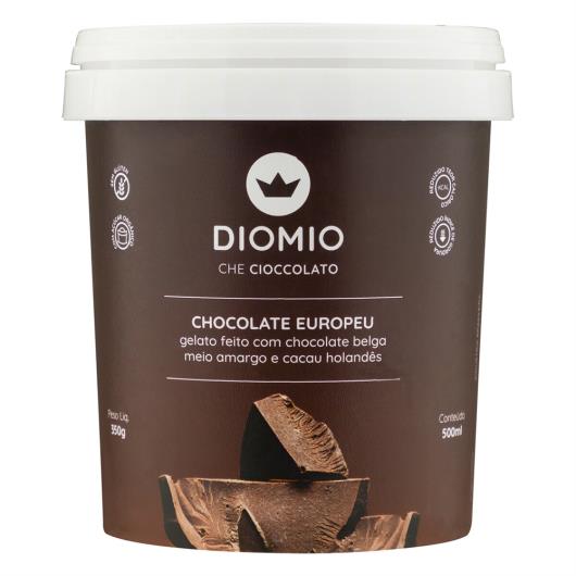 Gelato Chocolate Europeu Dio Mio Pote 500ml - Imagem em destaque