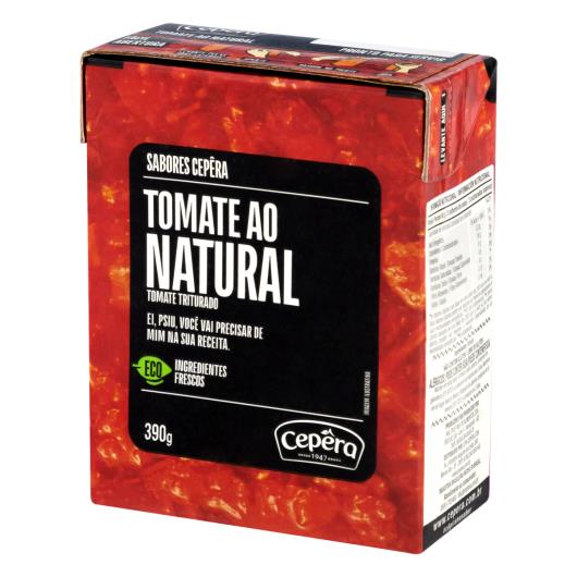 Tomate ao Natural Triturado Sabores Cepêra Caixa 390g - Imagem em destaque