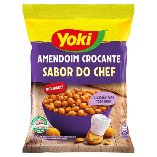 Amendoim Crocante Alho e Limão Yoki Sabor do Chef Pacote 150g - Imagem em destaque