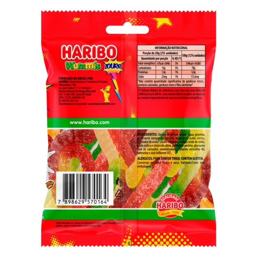 Bala de Gelatina Frutas Wummis Zourr Haribo Pacote 100g - Imagem em destaque