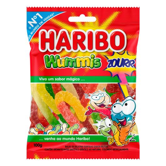 Bala de Gelatina Frutas Wummis Zourr Haribo Pacote 100g - Imagem em destaque