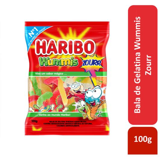 Bala de Gelatina Frutas Wummis Zourr Haribo Pacote 100g - Imagem em destaque