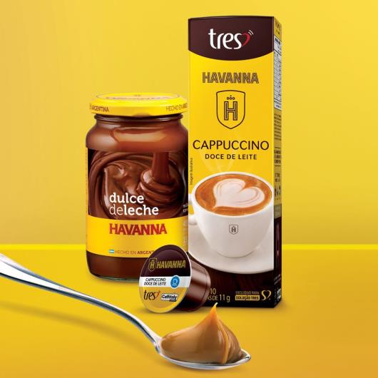 Cappuccino em Cápsula Doce de Leite Havanna Tres Caixa 110g 10 Unidades - Imagem em destaque