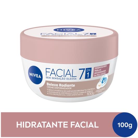 NIVEA Hidratante Facial 7 em 1 Beleza Radiante 100g - Imagem em destaque