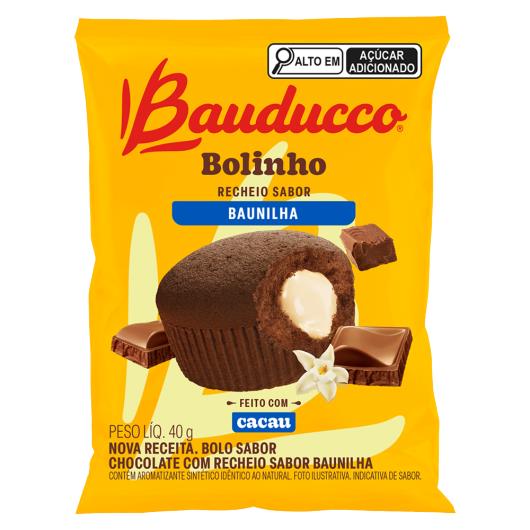 Bolinho Chocolate Recheio Baunilha Bauducco Pacote 40g - Imagem em destaque