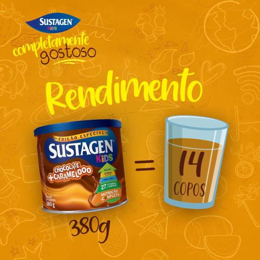 Complemento Alimentar Sustagen Kids Sabor Chocolate + Caramelo - Lata 380g - Imagem em destaque