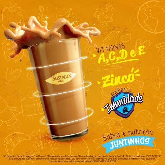 Complemento Alimentar Sustagen Kids Sabor Chocolate + Caramelo - Lata 380g - Imagem em destaque