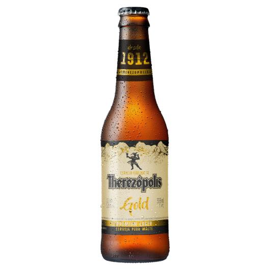 Cerveja Lager Premium Gold Therezópolis Long Neck 355ml - Imagem em destaque