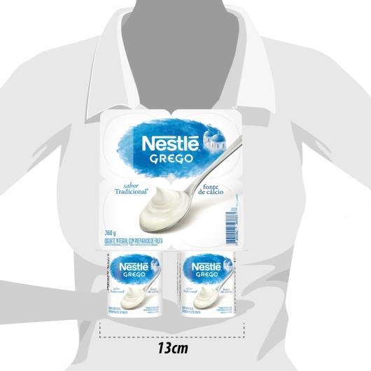 Iogurte Grego Tradicional Nestlé Bandeja 360g 4 Unidades - Imagem em destaque