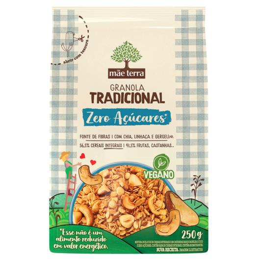 Granola Mãe Terra Tradicional Zero Açúcares 250g - Imagem em destaque