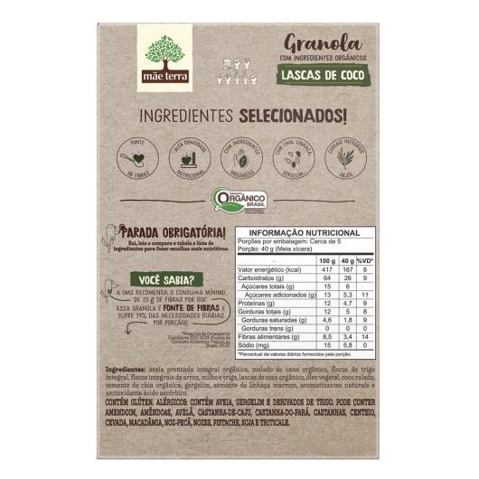 Granola Mãe Terra Lascas de Coco 180g - Imagem em destaque