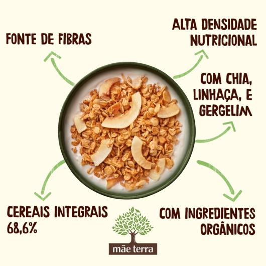 Granola Mãe Terra Lascas de Coco 180g - Imagem em destaque