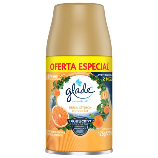 Odorizador de Ambiente Brisa Cítrica de Verão Glade Automatic Frasco 269ml Refil - Imagem em destaque