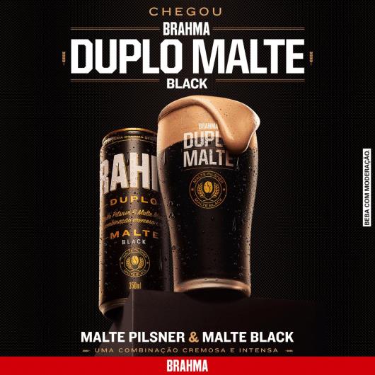 Cerveja Black Pilsner Duplo Malte Brahma Lata 350ml - Imagem em destaque