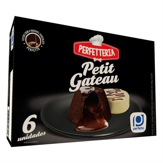 Petit Gâteau Congelado Chocolate Perfetto Perfetteria Caixa 540g 6 Unidades - Imagem em destaque