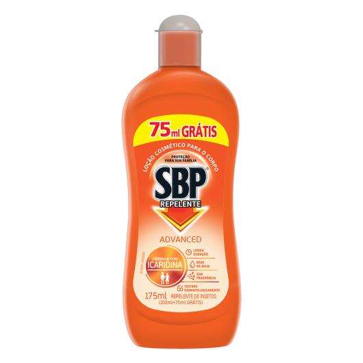 Repelente Loção sem Fragrância SBP Advanced Squeeze 175ml Grátis 75ml - Imagem em destaque