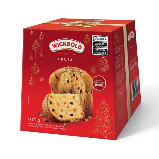 Panettone com Frutas Cristalizadas e Uvas-Passas Wickbold Caixa 400g - Imagem em destaque