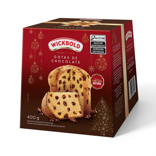 Panettone com Gotas de Chocolate Wickbold Caixa 400g - Imagem em destaque