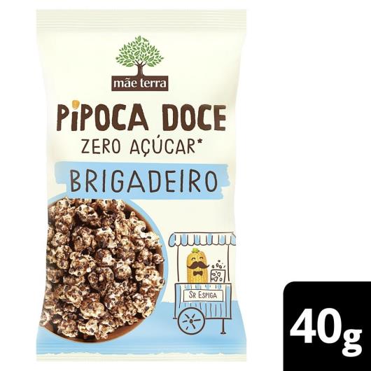 Pipoca Pronta Doce Brigadeiro Zero Açúcar Mãe Terra Pacote 35g - Imagem em destaque