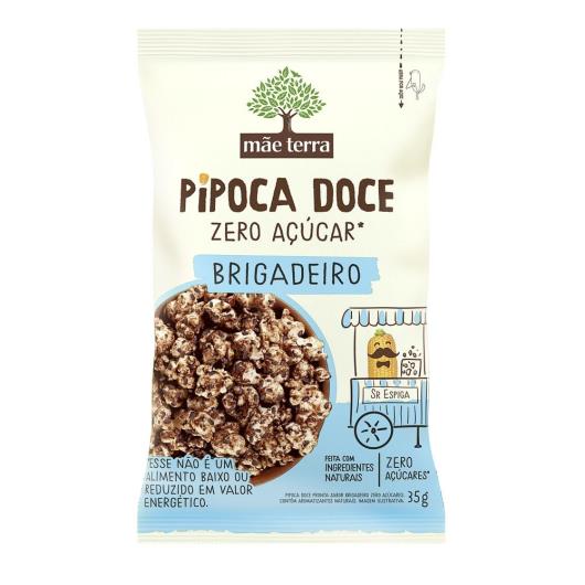 Pipoca Pronta Doce Brigadeiro Zero Açúcar Mãe Terra Pacote 35g - Imagem em destaque