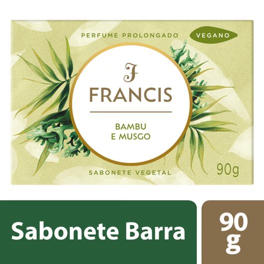 Sabonete Barra Vegetal Bambu e Musgo Francis Caixa 90g - Imagem em destaque