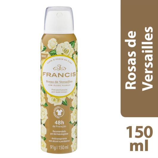 Antitranspirante Aerossol Rosas de Versailles Francis 150ml - Imagem em destaque