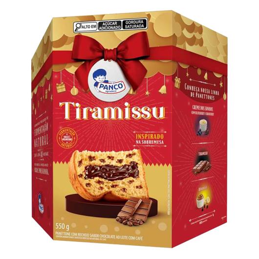 Panettone Recheio Tiramissu Panco Caixa 550g - Imagem em destaque