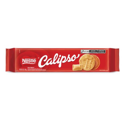 Biscoito Cobertura Chocolate Branco Calipso Pacote 130g - Imagem em destaque