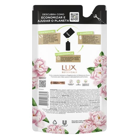 Sabonete Líquido de Glicerina para as Mãos Rosas Francesas Lux Botanicals Sachê 500ml Refil Econômico - Imagem em destaque