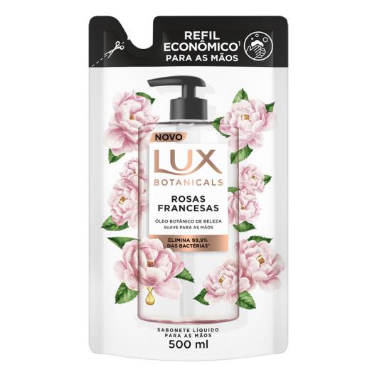 Sabonete Líquido de Glicerina para as Mãos Rosas Francesas Lux Botanicals Sachê 500ml Refil Econômico - Imagem em destaque