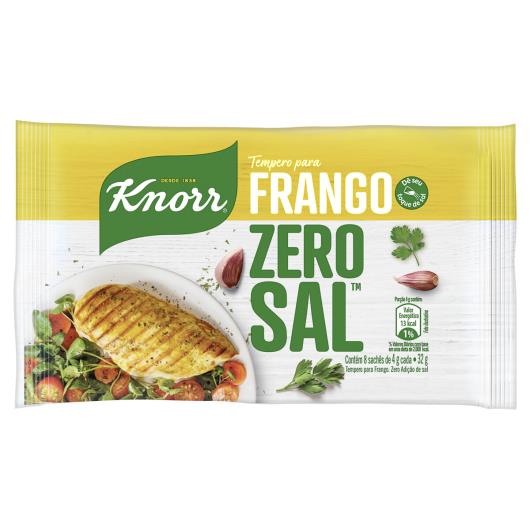 Tempero Pó para Frango Knorr Zero Sal Pacote 32g 8 Unidades - Imagem em destaque