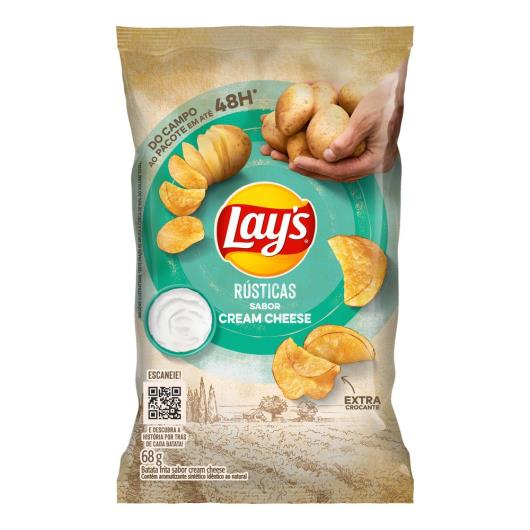 Batata Frita Rústica Cream Cheese Lay's Pacote 68g - Imagem em destaque